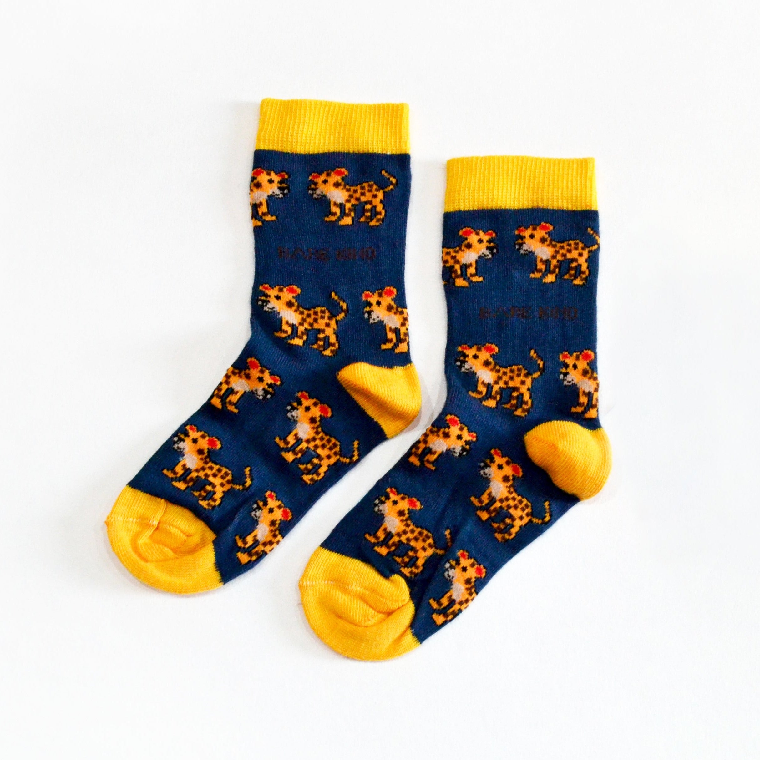 Bare Kind Bamboo Children's Socks - Save the Leopard