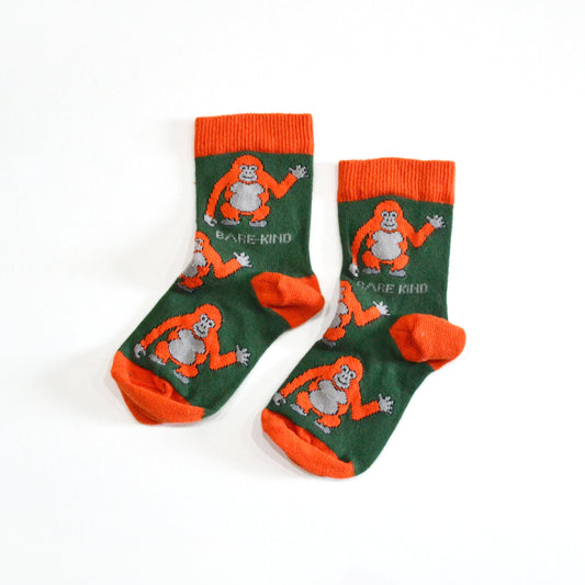 Bare Kind Bamboo Children's Socks - Save the Orangutans