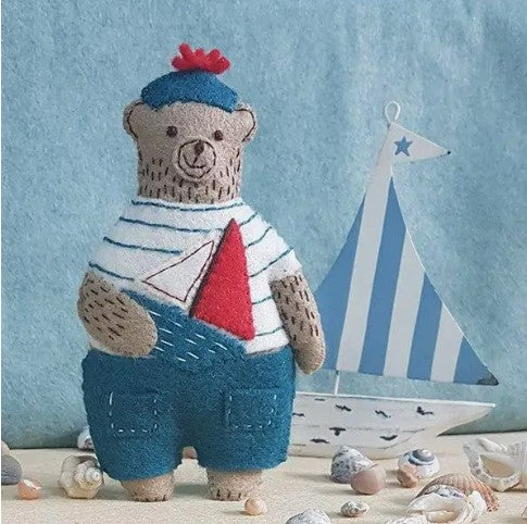 Marcel the Sailor Bear Mini Felt Craft Kit - Corinne Lapierre