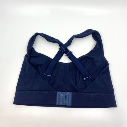Women's organic cotton bra in navy blue - more supportive style