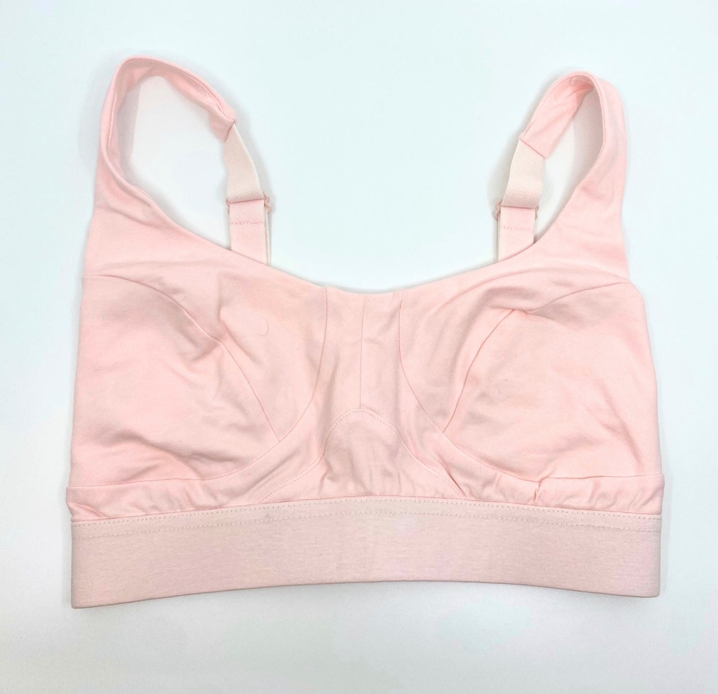 Women's organic cotton bra in light pink - more supportive style