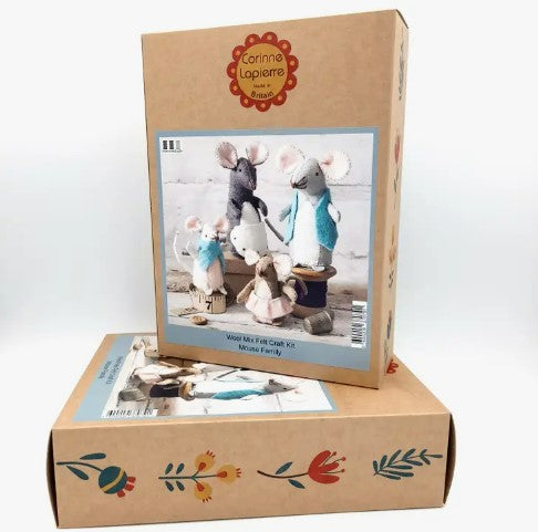 Mouse Family Felt Craft Kit - Corinne Lapierre