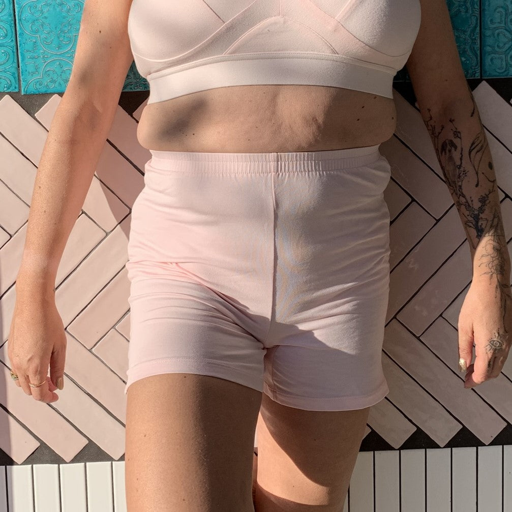 Organic cotton undershorts in light pink- Y.O.U Underwear