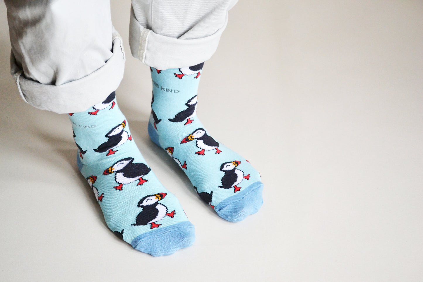 Bare Kind Bamboo Socks - Save the Puffins