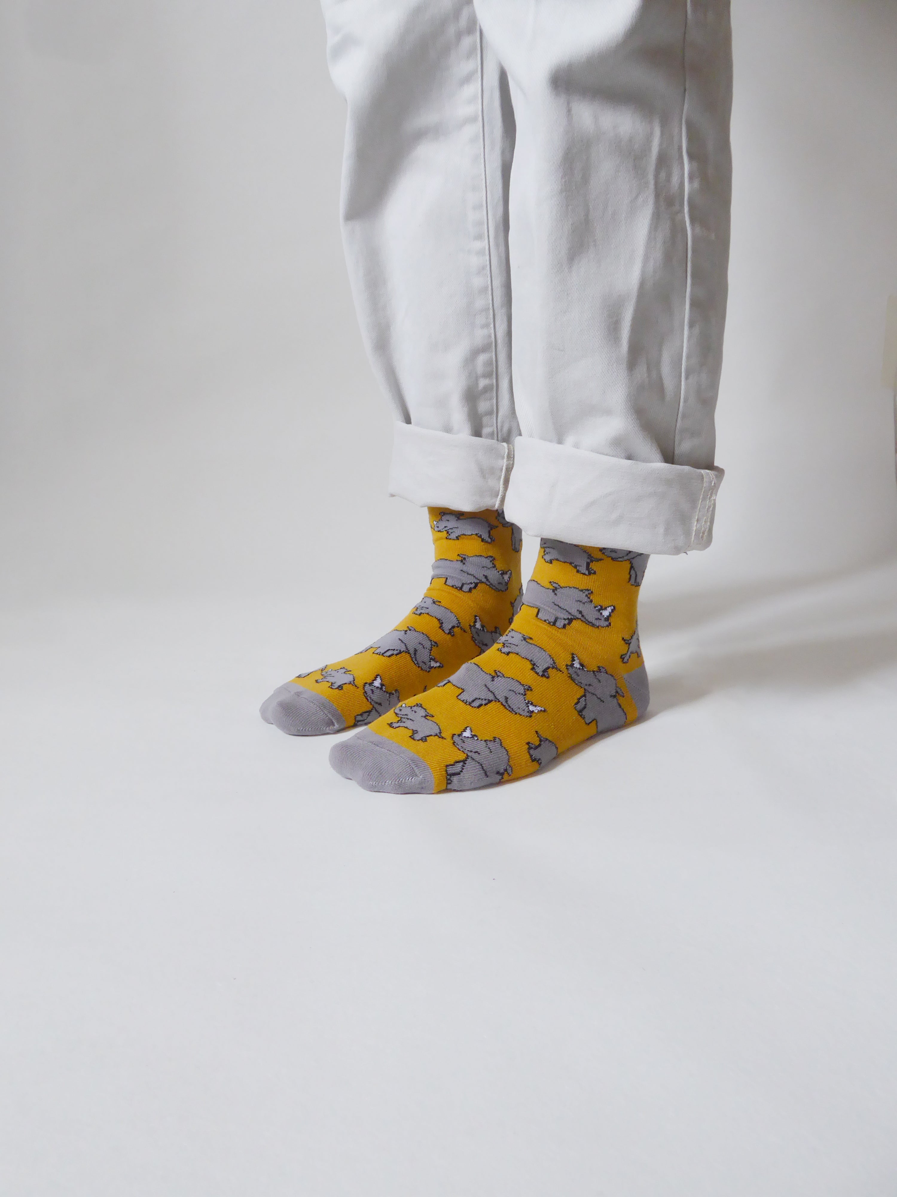 Bare Kind Bamboo Socks - Save the Rhinos