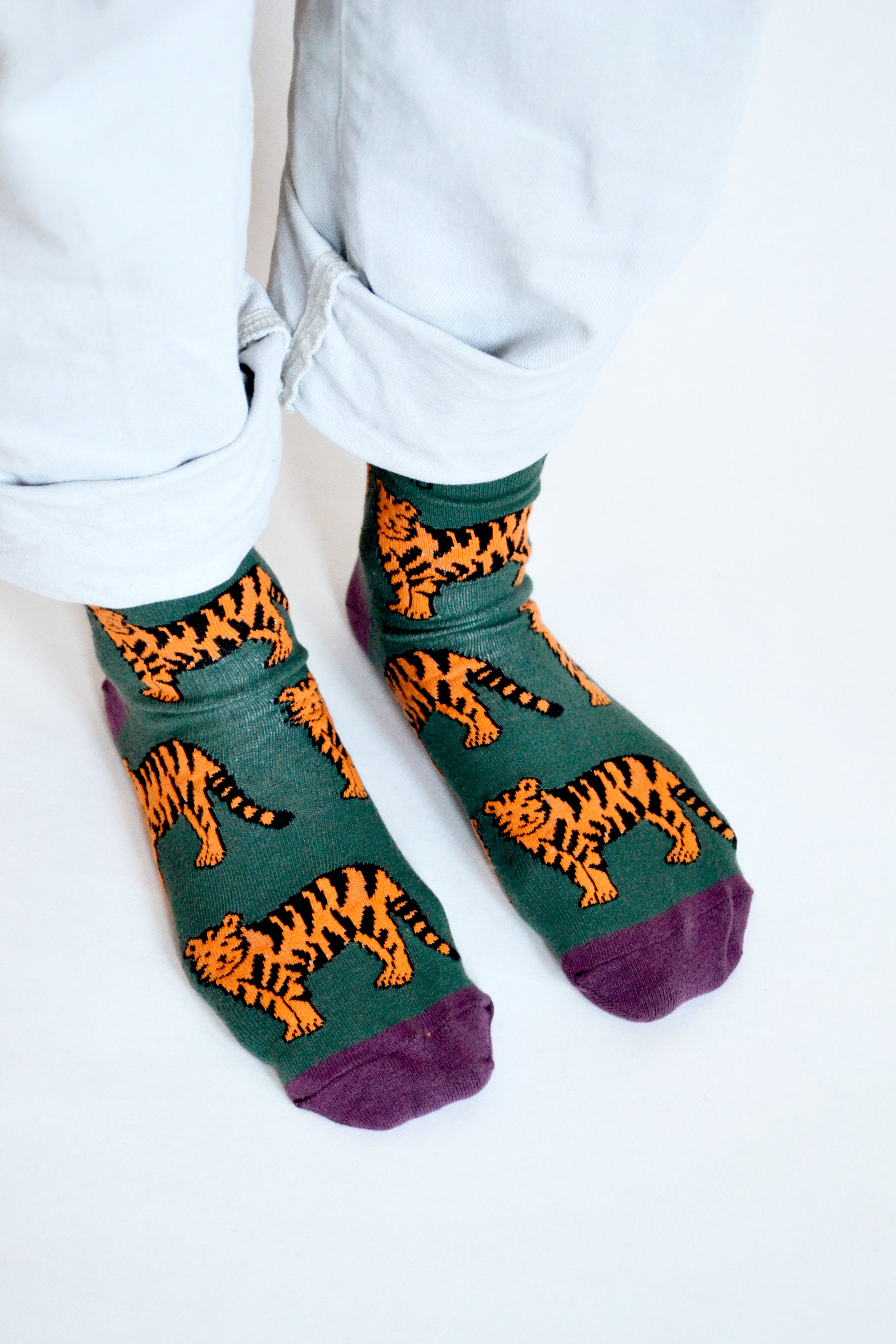 Bare Kind Bamboo Socks - Save the Tigers