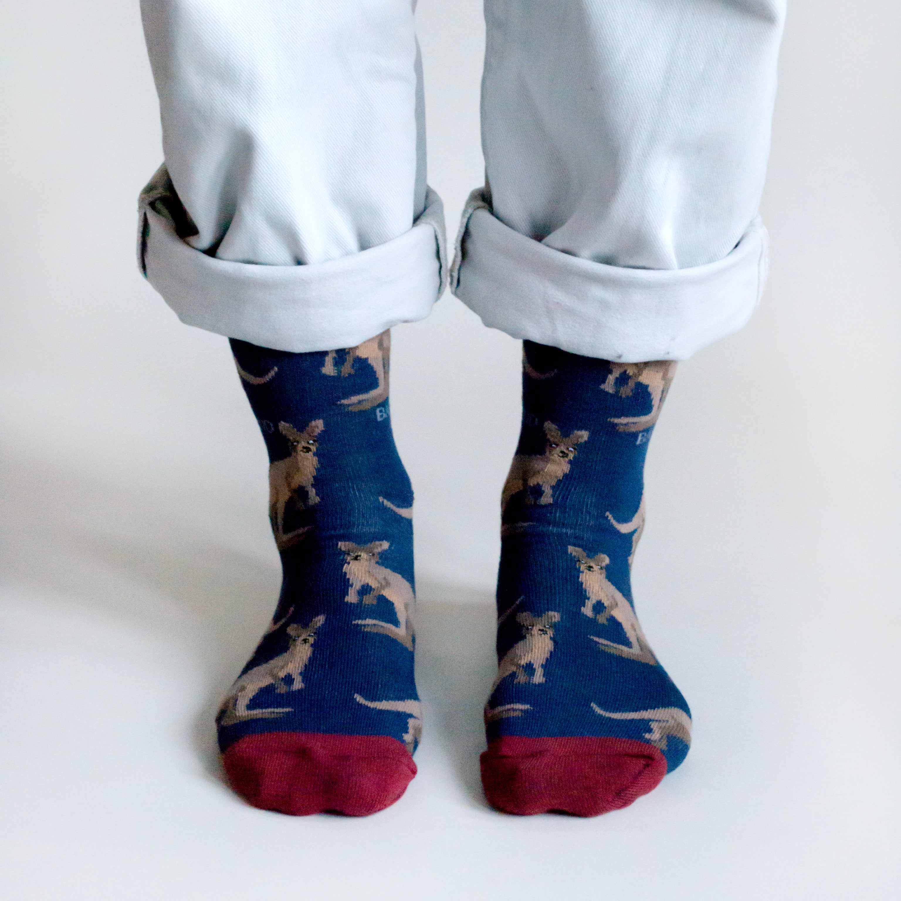 Bare Kind Bamboo Socks - Save the Wallabies