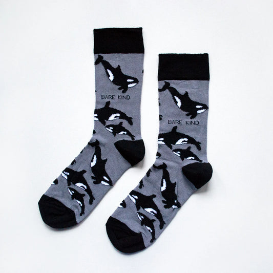 Bare Kind Bamboo Socks - Save the Orcas