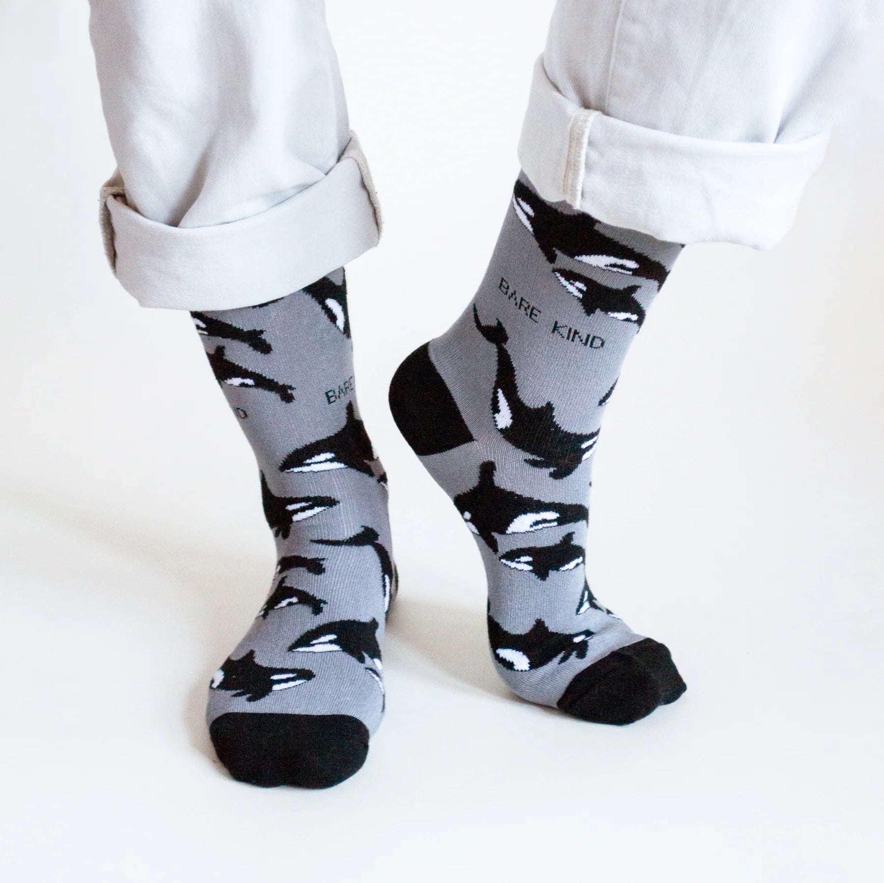 Bare Kind Bamboo Socks - Save the Orcas