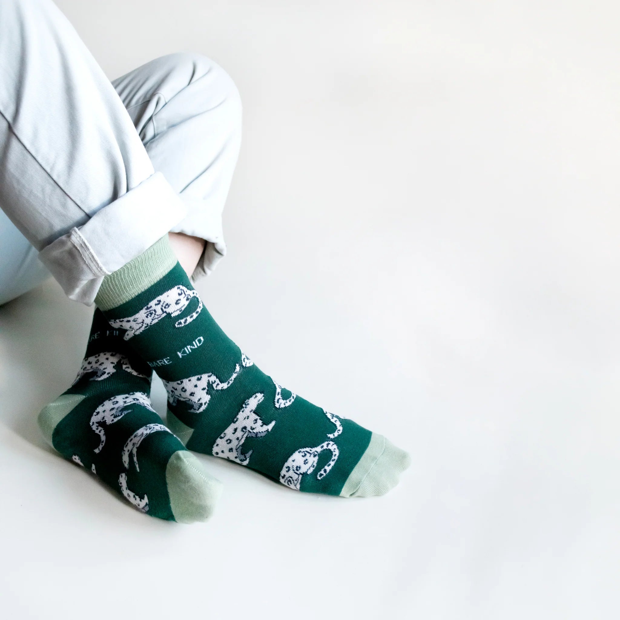 Bare Kind Bamboo Socks - Save the Snow Leopard