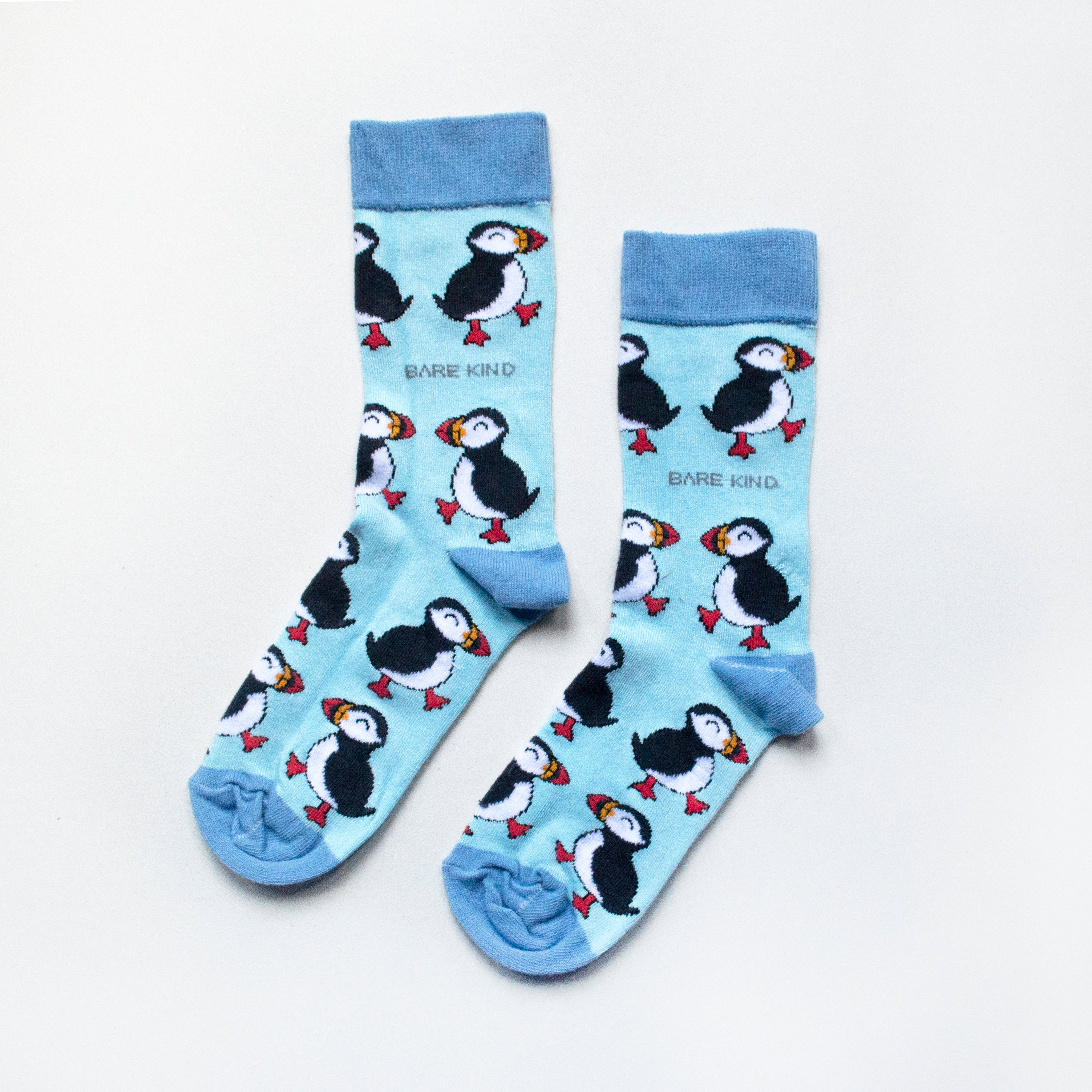 Bare Kind Bamboo Socks - Save the Puffins