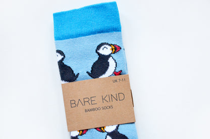 Bare Kind Bamboo Socks - Save the Puffins