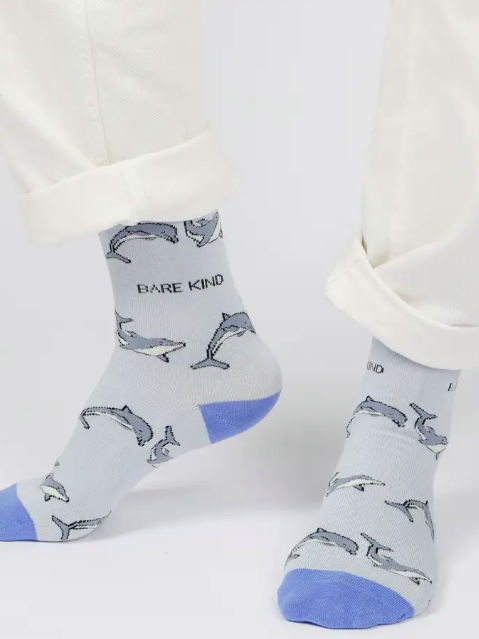 Bare Kind Bamboo Socks - Save the Dolphin