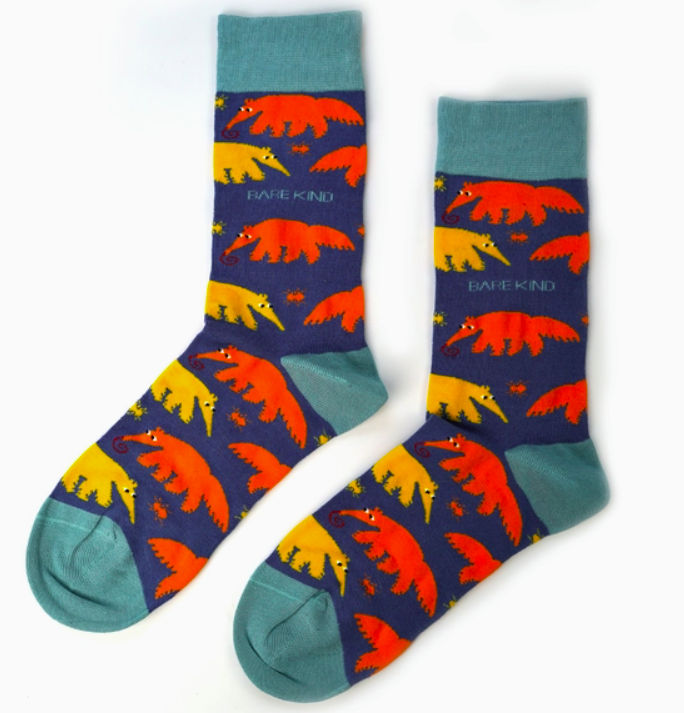 Bare Kind Bamboo Socks - Save the Anteater