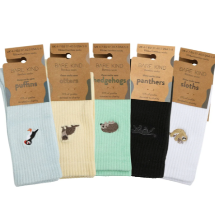 Barekind ribbed socks-pack of 5 bundle collection