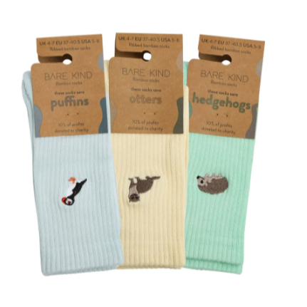Barekind ribbed socks- summer pastel collection- pack of 3