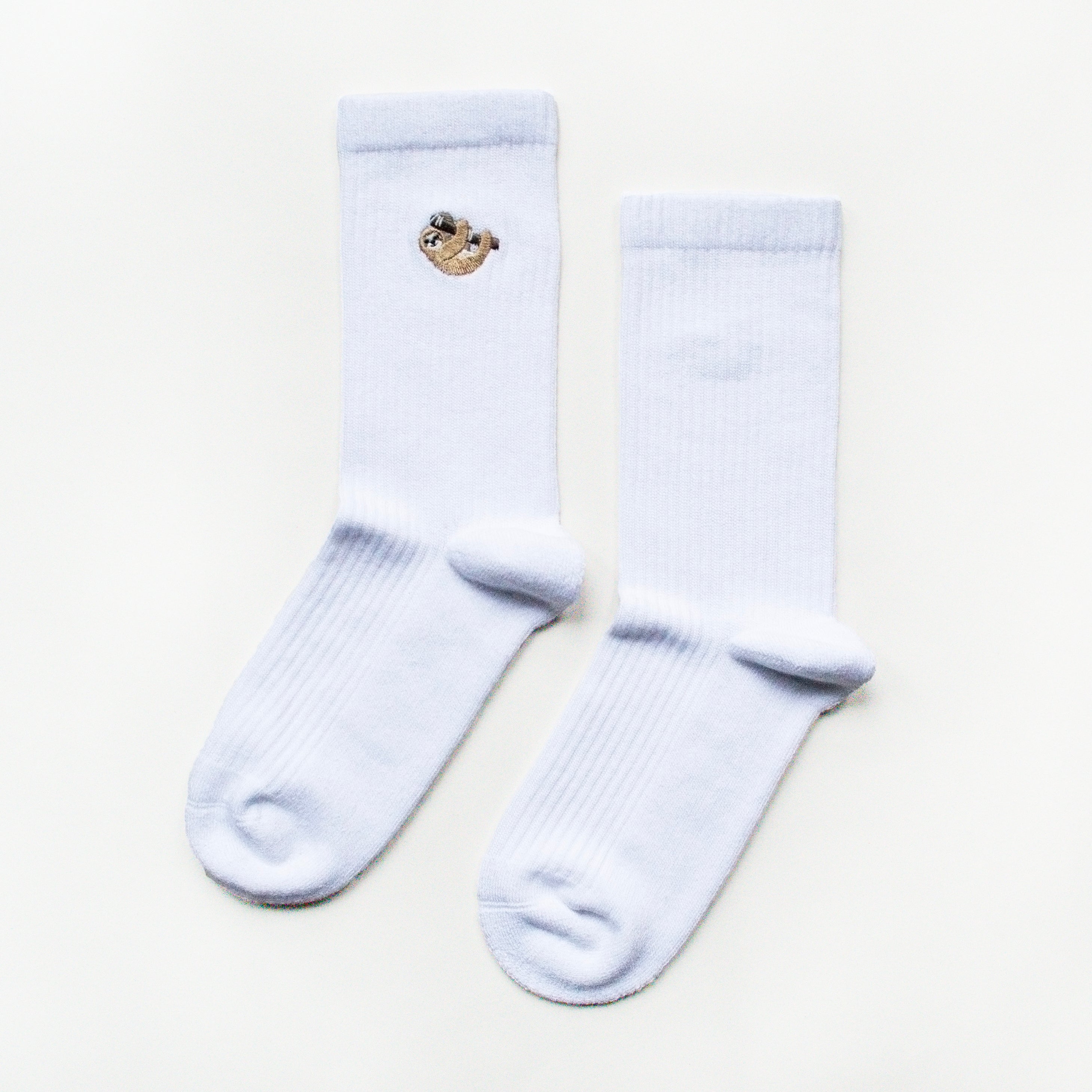 Ribbed Sloth Socks - Bare Kind Bamboo Socks - Save the Sloths