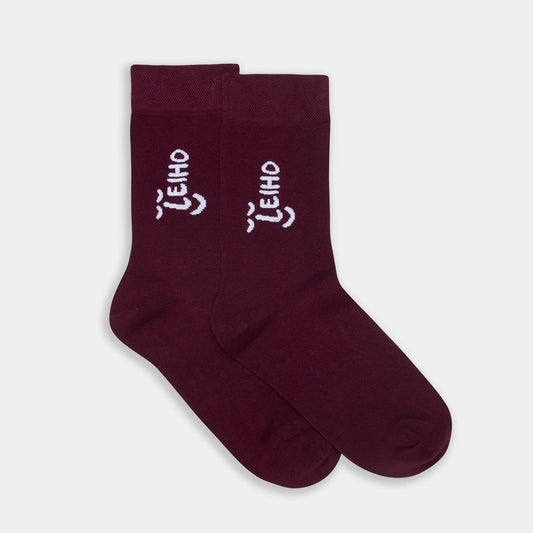 Leiho Bamboo Socks - Your Favourite Burgundy