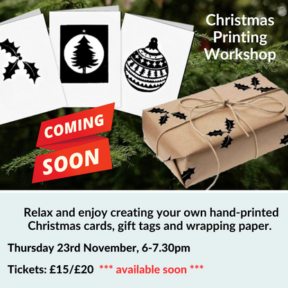 Christmas Printing Workshop - 20 November