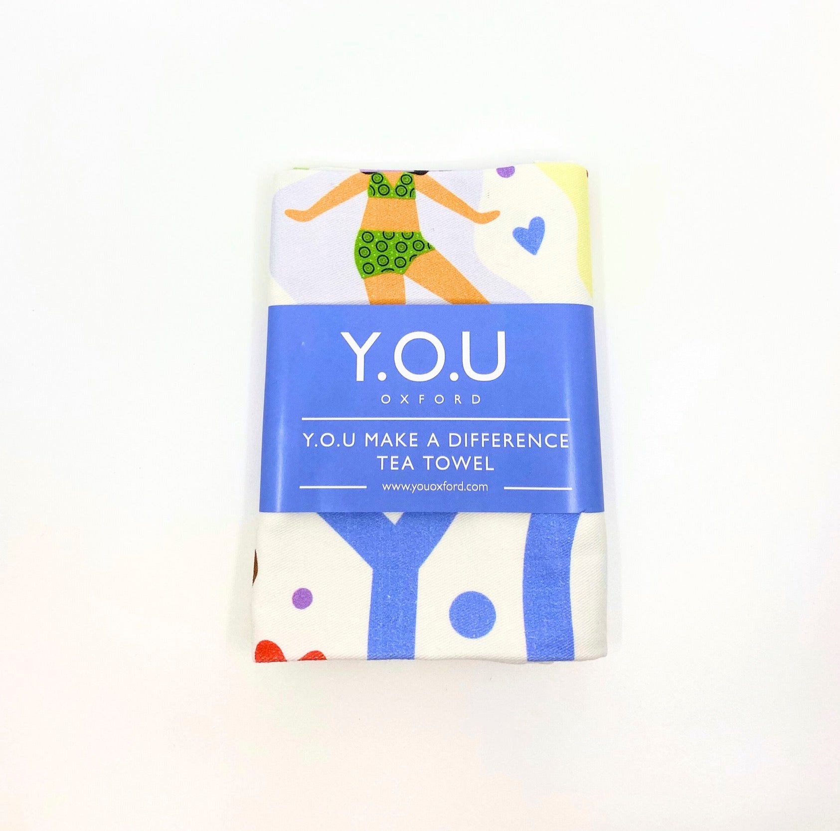 Y.O.U Make a Difference Organic Cotton Tea Towel