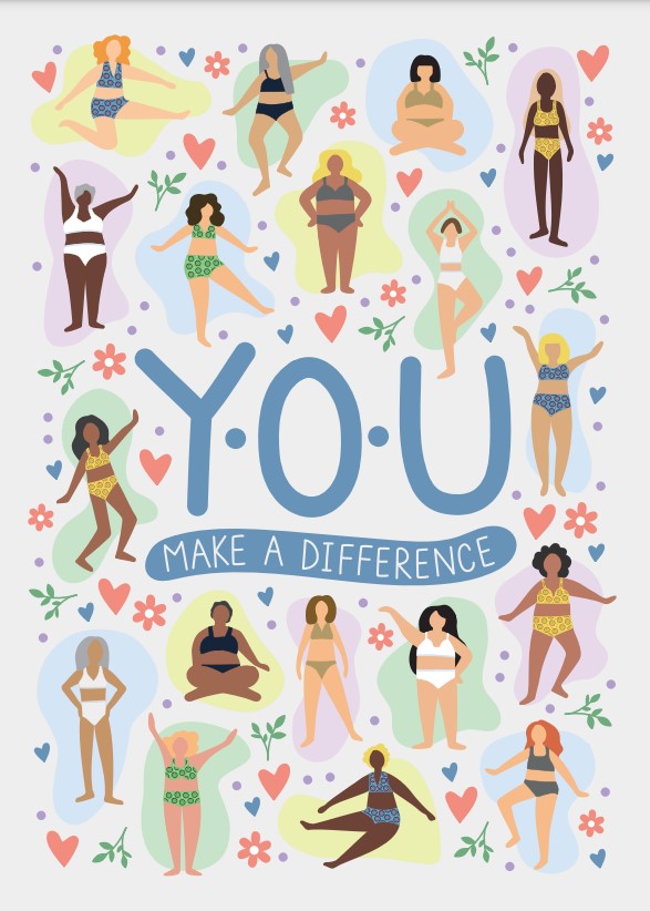 Y.O.U Make a Difference Organic Cotton Tea Towel