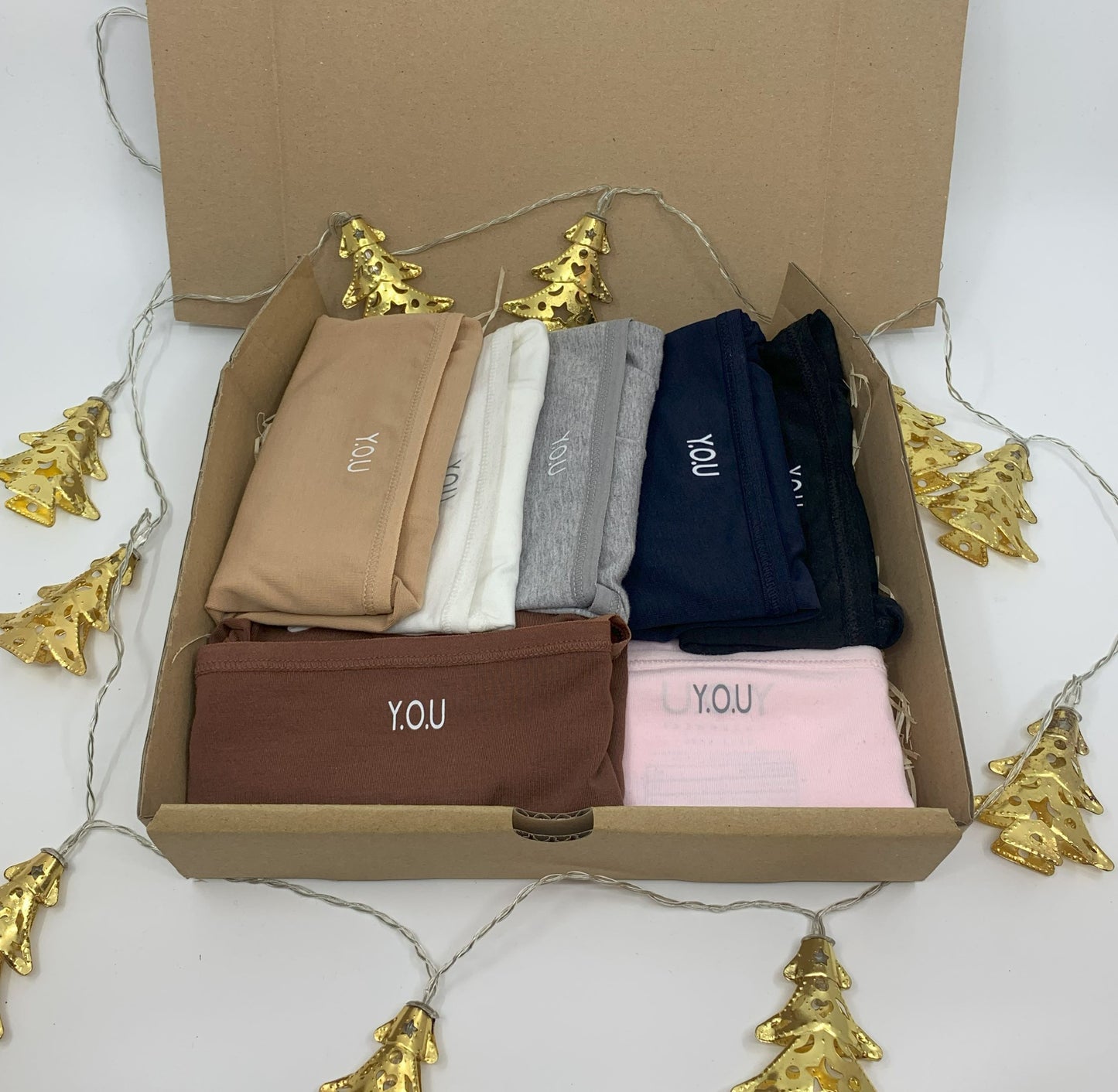 Women's 'Days of the Week' gift box containing 7 pairs of low-rise bikinis