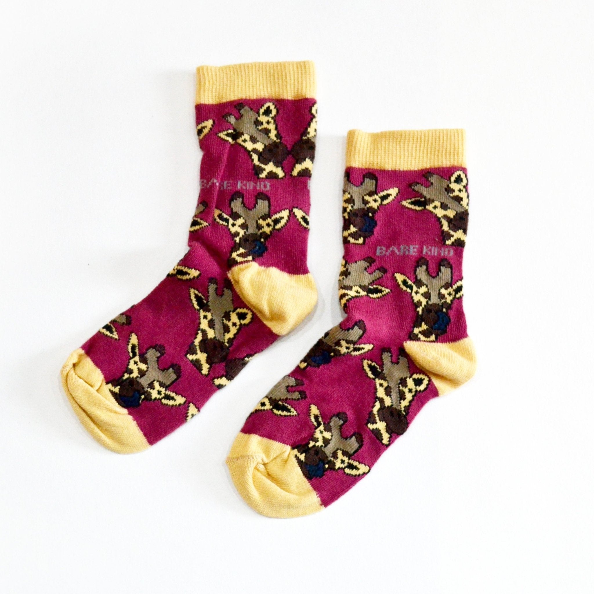 Bare Kind Bamboo Children's Socks - Save the Giraffes - Y.O.U underwear
