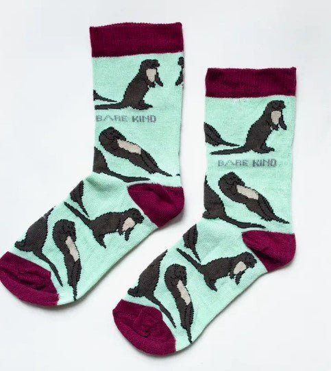 Bare Kind Bamboo Children's Socks - Save the Otters - Y.O.U underwear