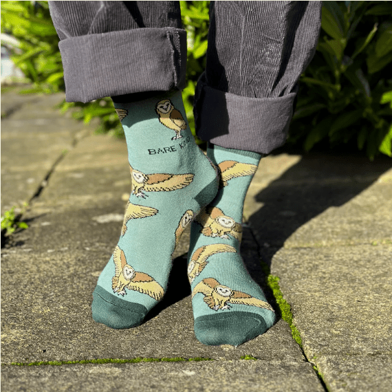 Bare Kind Bamboo Socks - Save the Barn Owls - Y.O.U underwear