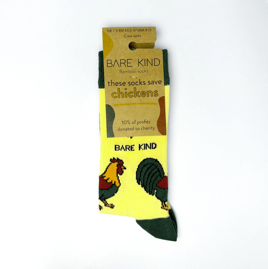 Bare Kind Bamboo Socks - Save the Chickens - Y.O.U underwear