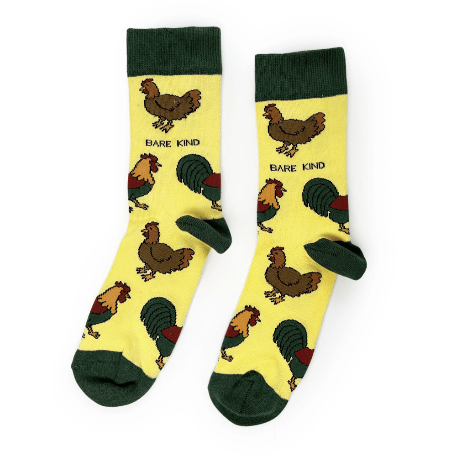 Bare Kind Bamboo Socks - Save the Chickens - Y.O.U underwear