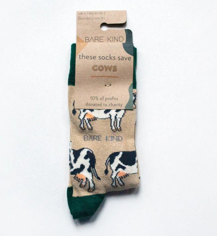 Bare Kind Bamboo Socks - Save the Cows - Y.O.U underwear