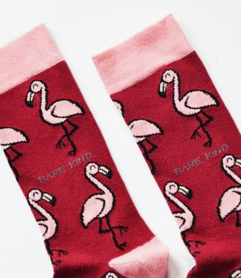 Bare Kind Bamboo Socks - Save the Flamingos - Y.O.U underwear
