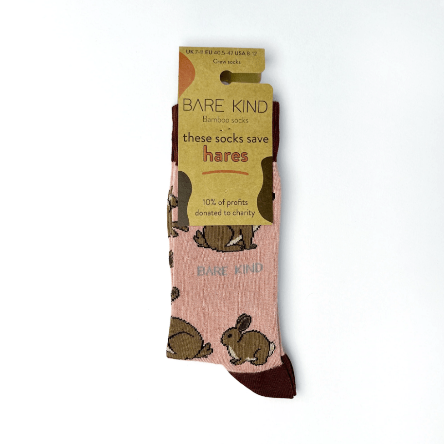 Bare Kind Bamboo Socks - Save the Hares - Y.O.U underwear