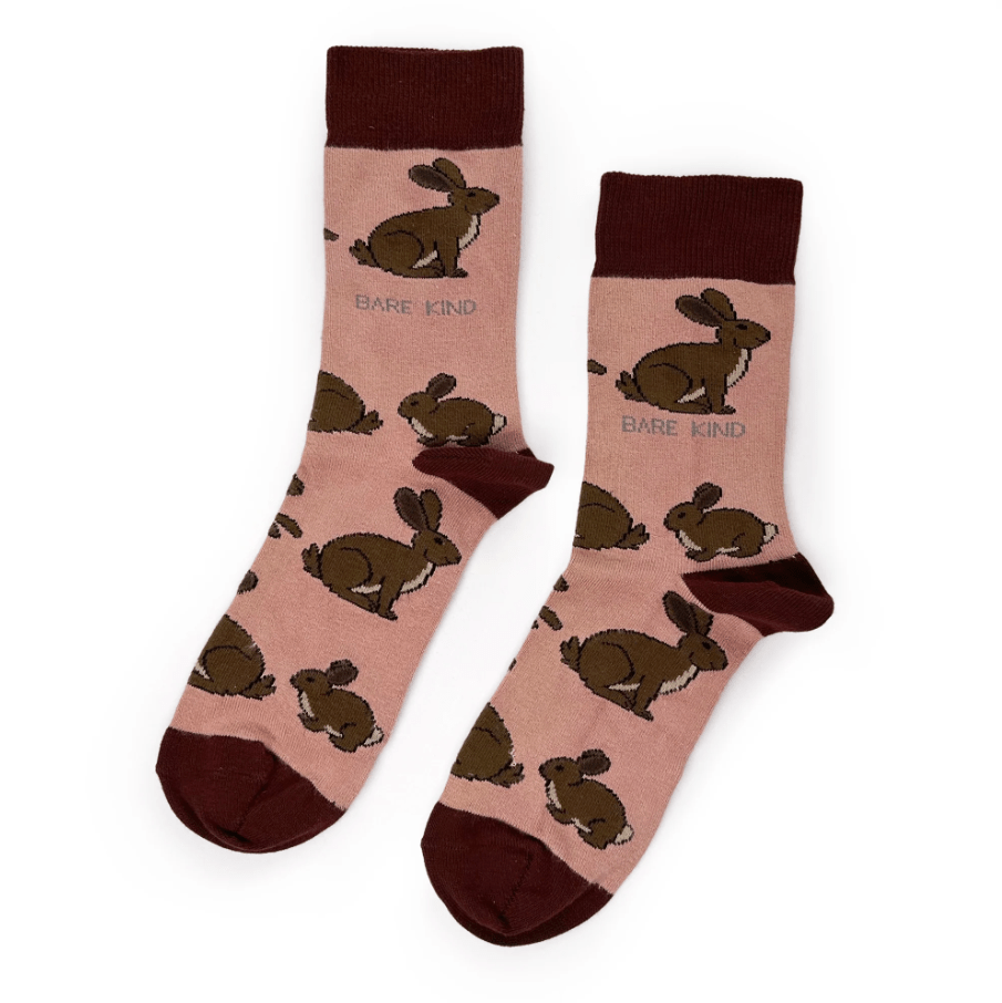 Bare Kind Bamboo Socks - Save the Hares - Y.O.U underwear