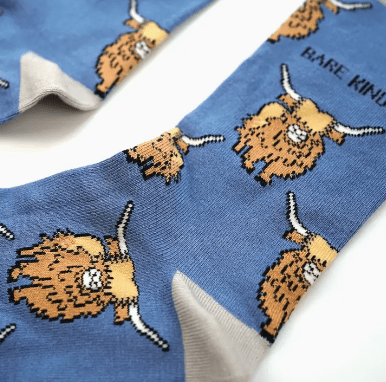 Bare Kind Bamboo Socks - Save the Highland Cow - Y.O.U underwear