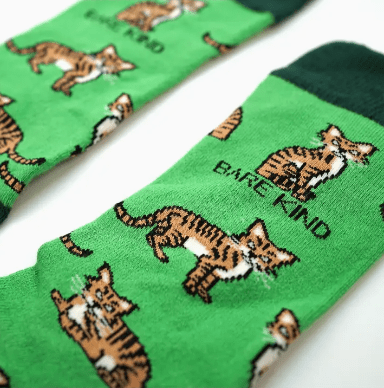 Bare Kind Bamboo Socks - Save the Highland Wild Cats - Y.O.U underwear