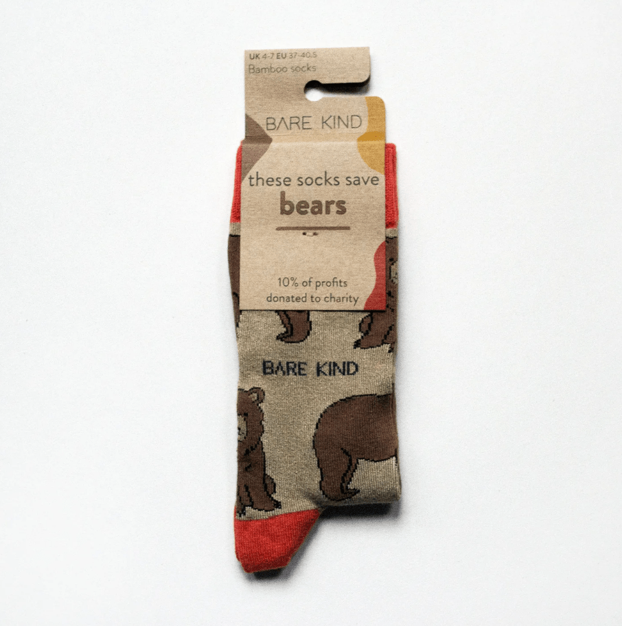 Bare Kind Bamboo Socks - Save the Himalayan Bears - Y.O.U underwear