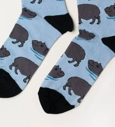 Bare Kind Bamboo Socks - Save the Hippos - Y.O.U underwear