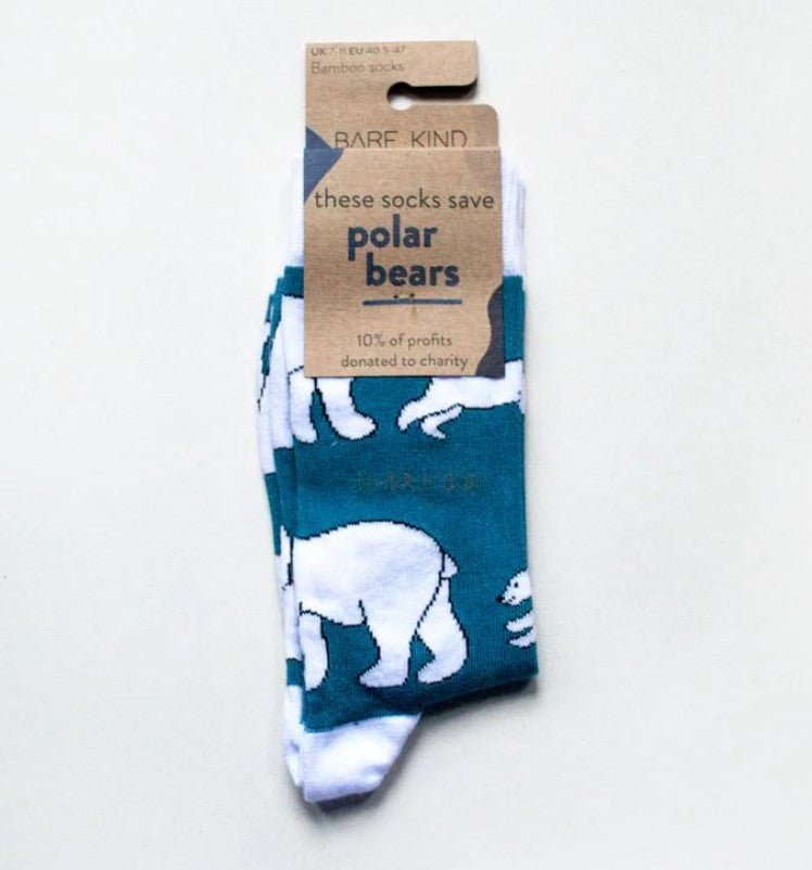 Bare Kind Bamboo Socks - Save the Polar Bears - Y.O.U underwear