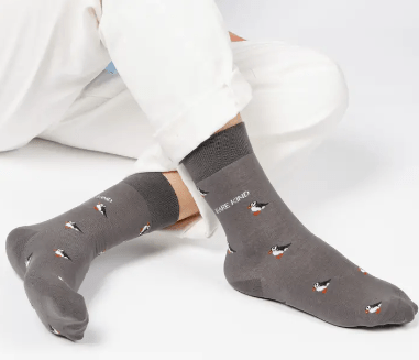 Bare Kind Bamboo Socks - Save the Puffin Small Motif - Y.O.U underwear