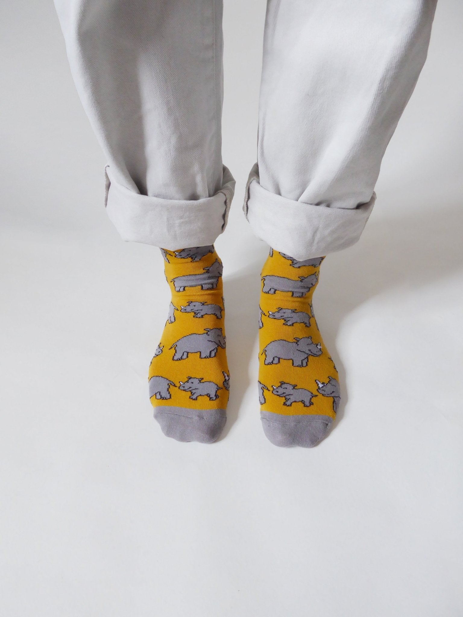 Bare Kind Bamboo Socks - Save the Rhinos - Y.O.U underwear