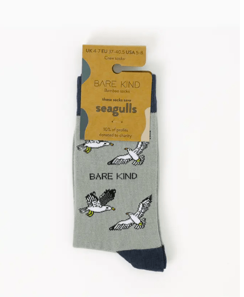 Bare Kind Bamboo Socks - Save the Seagull - Y.O.U underwear