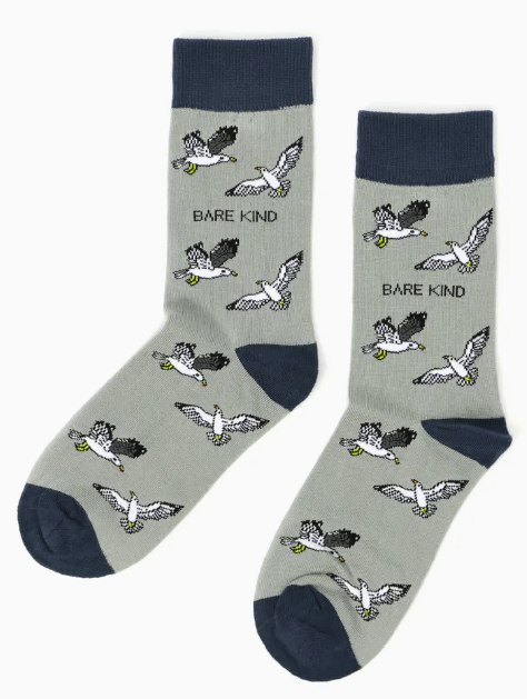 Bare Kind Bamboo Socks - Save the Seagull - Y.O.U underwear