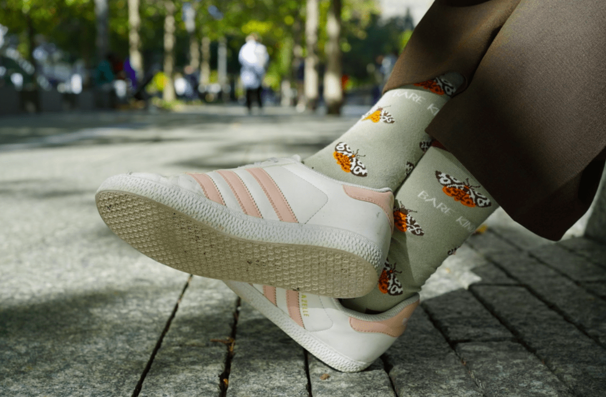 Bare Kind Bamboo Socks - Save the Tiger Moth - Y.O.U underwear