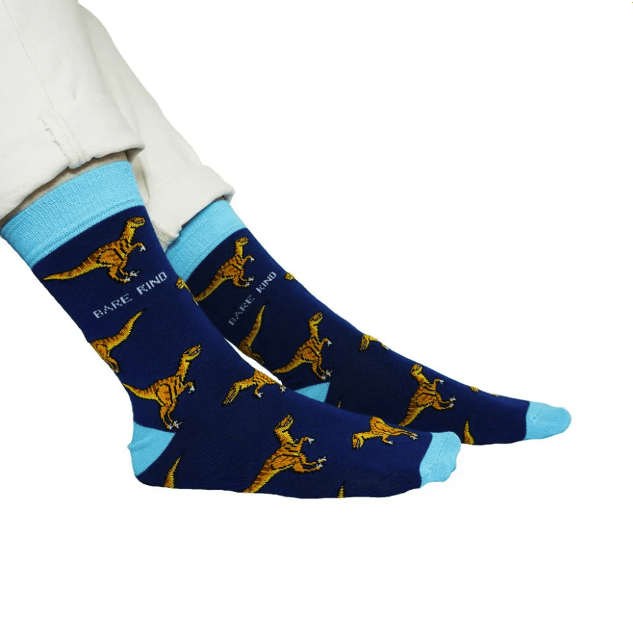 Bare Kind Bamboo Socks - Save the Velociraptors - Y.O.U underwear