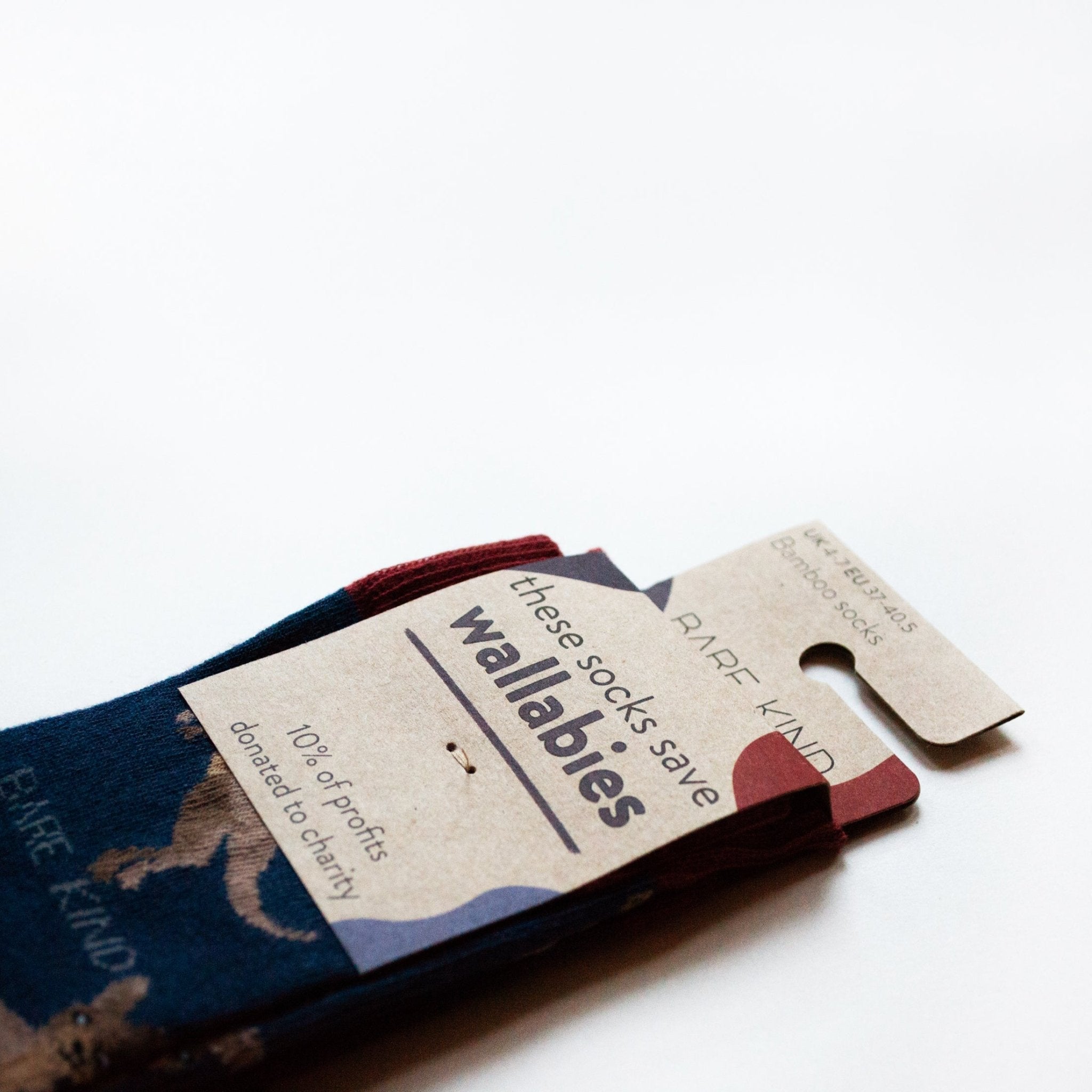 Bare Kind Bamboo Socks - Save the Wallabies - Y.O.U underwear