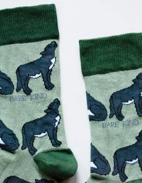 Bare Kind Bamboo Socks - Save the Wolves - Y.O.U underwear