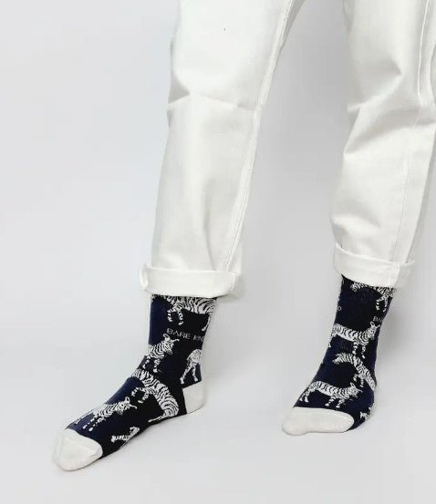 Bare Kind Bamboo Socks - Save the Zebras - Y.O.U underwear