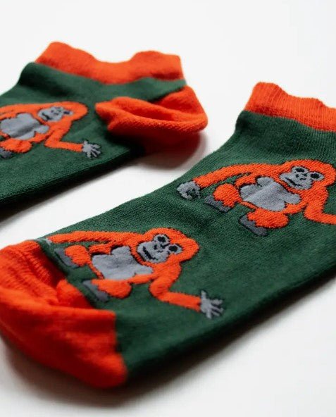 Bare Kind Bamboo Trainer Socks - Save the Orangutans - Y.O.U underwear